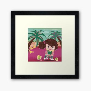 City Girl goes to the beach!-framed-art-print 2