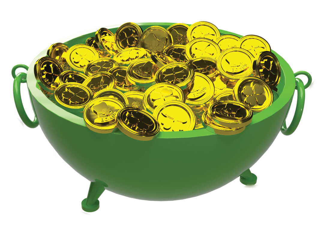 Pot-with-lucky-coins-3-3d-render