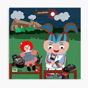The Ghost hunting influencer girl-canvas-print 2