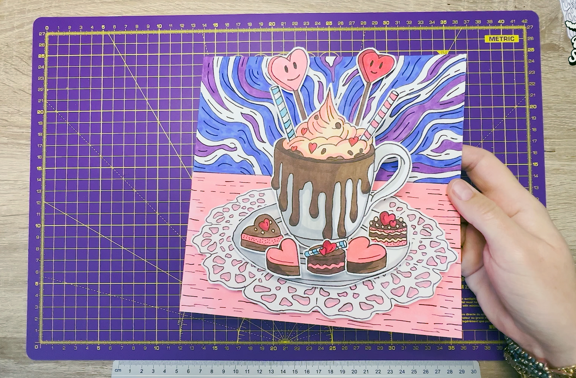 Step 5: Assembling the 3D paper art