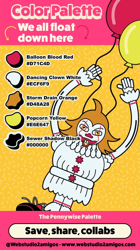 Color-palette-Pennywise-palette